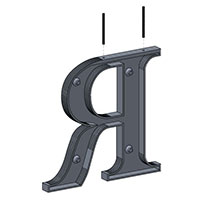 Details about   Slotted Plastic Mounting Bar for Gemini or Wagner Slotted Marquee Letters 