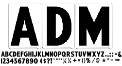 Picture of Changeable Letters & Numbers - ADM