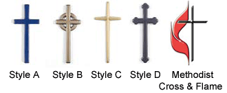 Picture of Formed Plastic Symbols - Crosses
