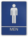 Picture of Aluminum ADA Plaque - Mens Restroom