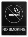 Picture of Aluminum ADA Plaque - No Smoking