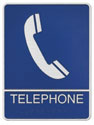 Picture of Aluminum ADA Plaque - Telephone