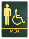 Picture of Brass ADA Plaque - Mens Restroom