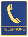 Picture of Brass ADA Plaque - Telephone