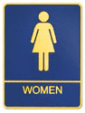 Picture of Brass ADA Plaque - Womens Restroom