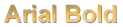 Picture of Brass Letters & Numbers - Arial Bold