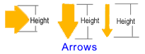 Picture of Bronze Symbols - Arrows