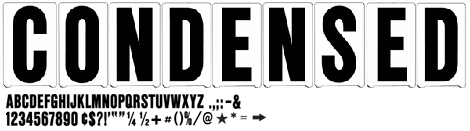 Picture of Changeable Letters & Numbers - CONDENSED