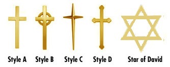 Picture of Cast Bronze Symbols - Crosses
