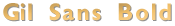 Picture of Brass Letters & Numbers - Gil Sans Bold