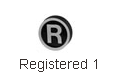 Picture of Cast Metal Symbols - Registered