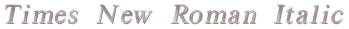 Picture of Reverse Channel Letters & Numbers - Times New Roman Italic