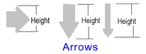 Picture of Stainless Steel Symbols - Arrows