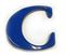 Plastic Letters Garamond Bold Italic Font in Dark Blue #2050