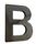 Bronze Letters Helvetica Font Dark Oxidized