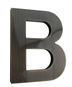 Bronze Letters Helvetica Font Dark Oxidized