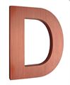 Copper Letters Brushed Finish