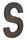 Rustic Steel Letters in Helvetica Font Antique