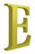 Cast Aluminum Letters Times New Roman Font in Gold Satin Anodized