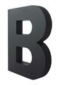Cast Aluminum Letters Black Satin Anodized