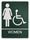 ADA Plaques Womens Wheelchair Accessible Restroom