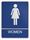 ADA Plaques Womens Restroom